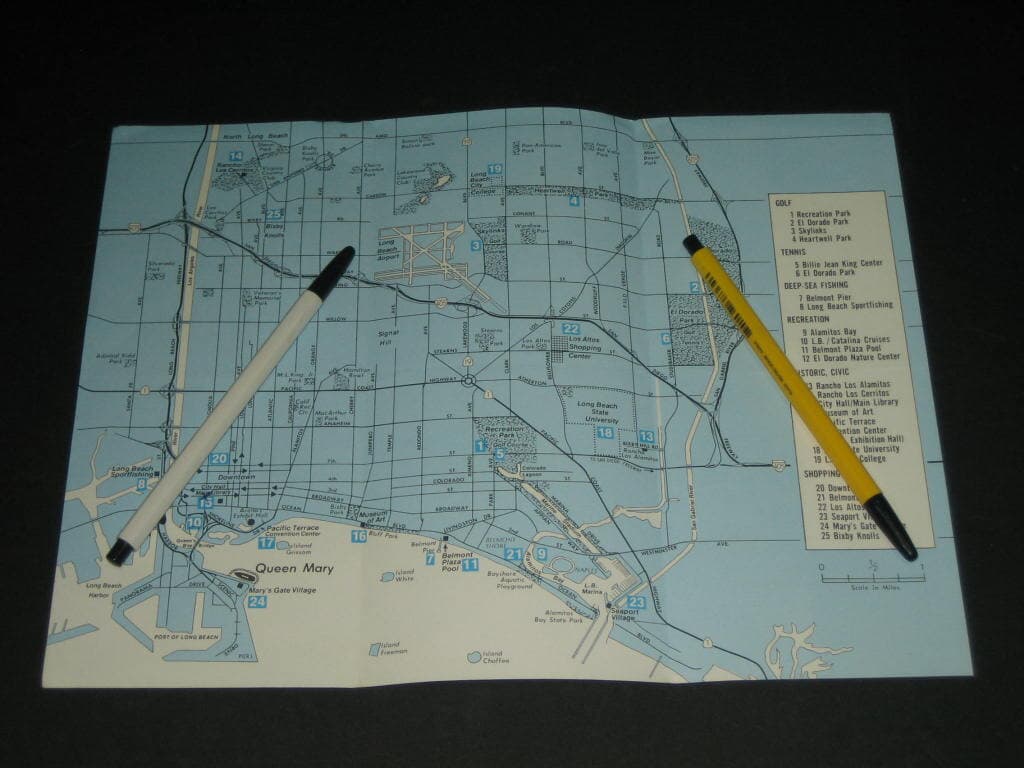 Long Beach and surrounding area map 롱비치 주변지역 안내도 카탈로그
