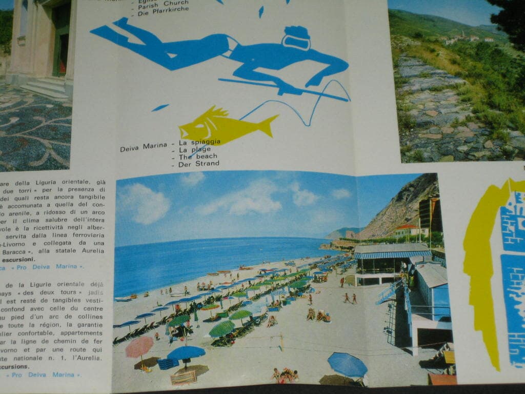 Italy Deiva Marina Riviera ligure 카탈로그 팸플릿