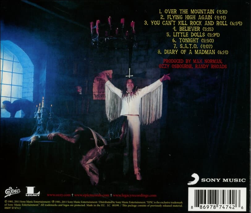 오지 오스본 (Ozzy Osbourne) -  Diary Of A Madman (EU발매)