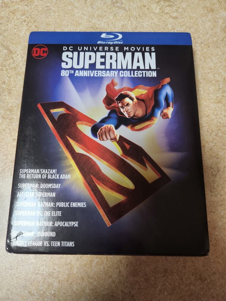 DC Universe Movies Superman 80th Anniversary Collection (DC 유니버스 무비 슈퍼맨 컬렉션)(한글무자막)(Blu-ray)