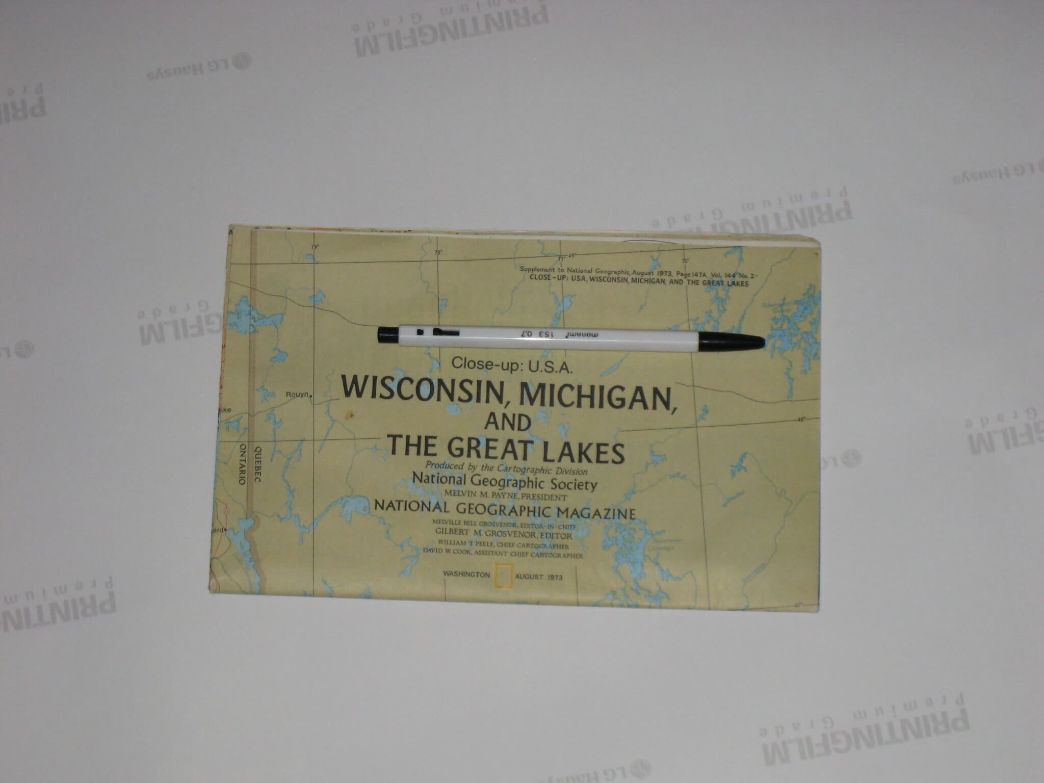 wisconsin michigan and the great lakes National Geographic map 미시간호 영문지도 land between the waters 