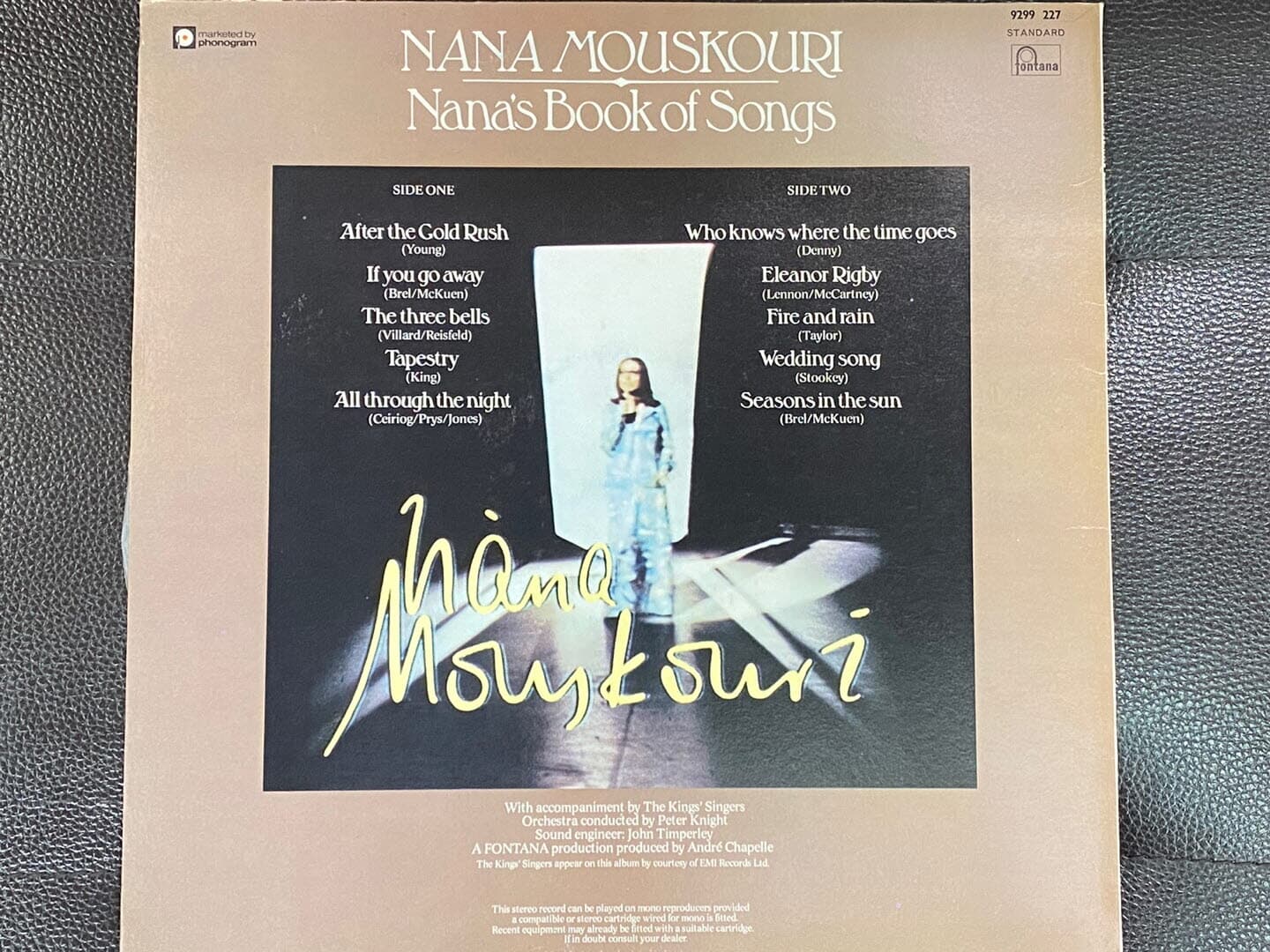 [Lp] 나나 무스쿠리 - Nana Mouskouri - Nana'S Book Of Songs Lp [U.K반] - Yes24
