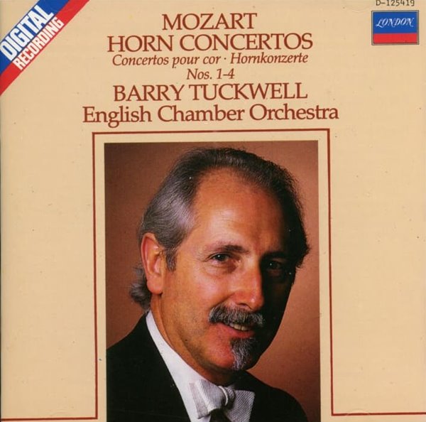Mozart : Horn Concertos 1-4 (호른 협주곡 1-4) - 턱웰 (Barry Tuckwell) (US발매)