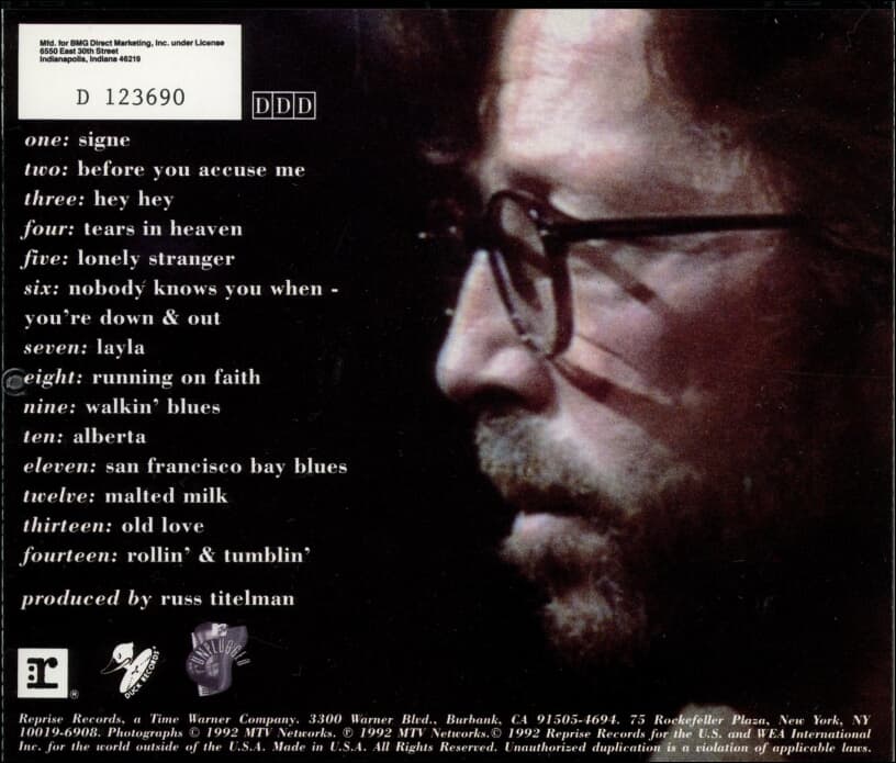 에릭 클랩튼 (Eric Clapton) -  Unplugged(US발매)