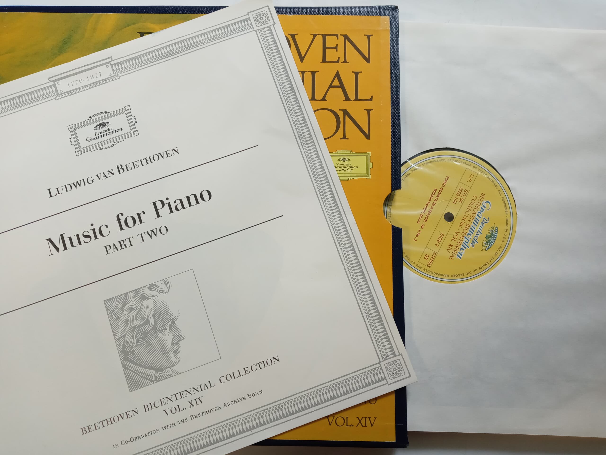 LP(수입) Beethoven Bicentennial Collection/Music For Piano Vol.XIV - 빌헬름 켐프 (Box 5LP)