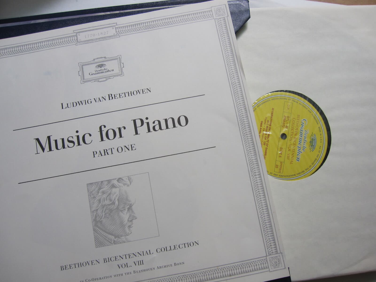 LP(수입) Beethoven Bicentennial Collection/Music For Piano Vol.VIII - 켐프/안다/데무스/쉐틀러(Box 5LP)