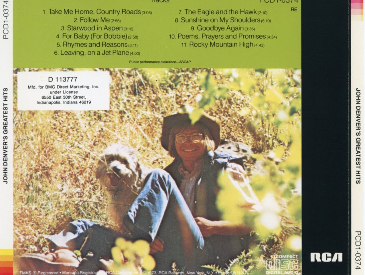 존 덴버 - John Denver - John Denver's Greatest Hits [U.S발매]