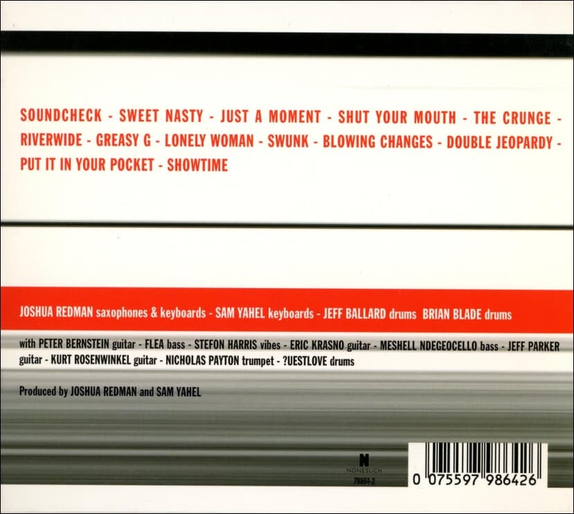조슈아 레드맨 (Joshua Redman) -  Elastic Band  Momentum  (싸인반)