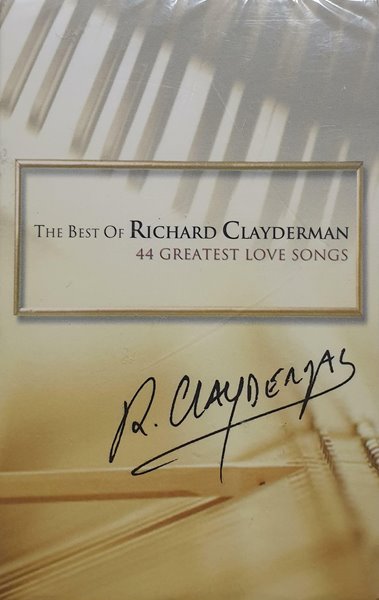 RICHARD CLAYDERMAN - THE BEST OF RICHARD CLAYDERMAN: 44 GREATEST LOVE SONGS [2 CASSETTE TAPE][미개봉][반품절대불가]