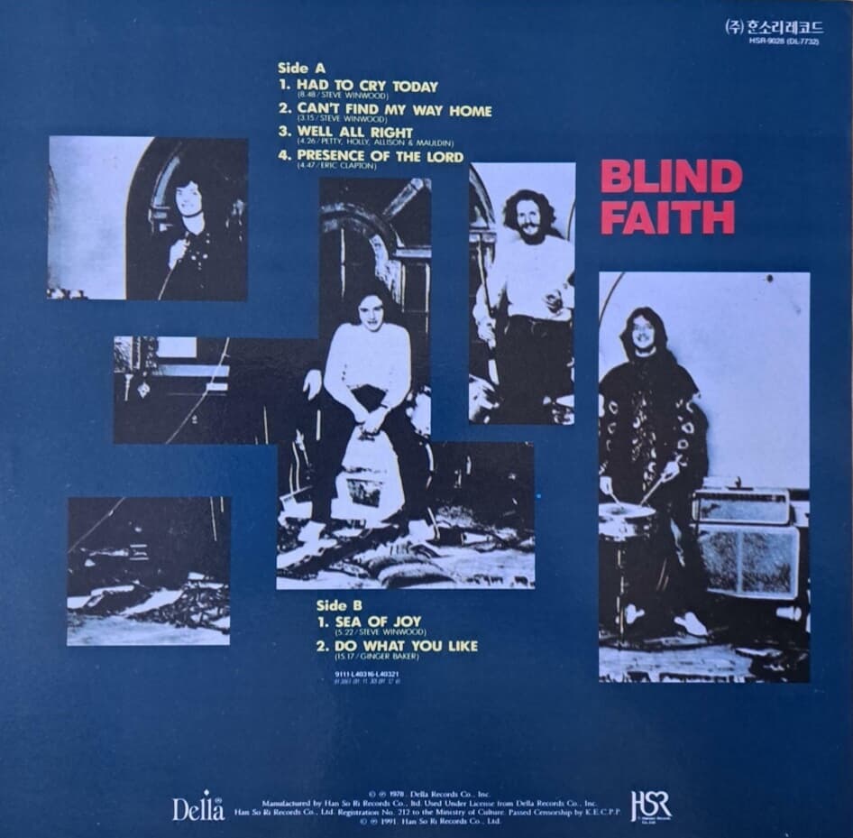 Blind Faith/Eric Clapton,Steve Winwood,Ginger Baker,Rick Grech --[LP]
