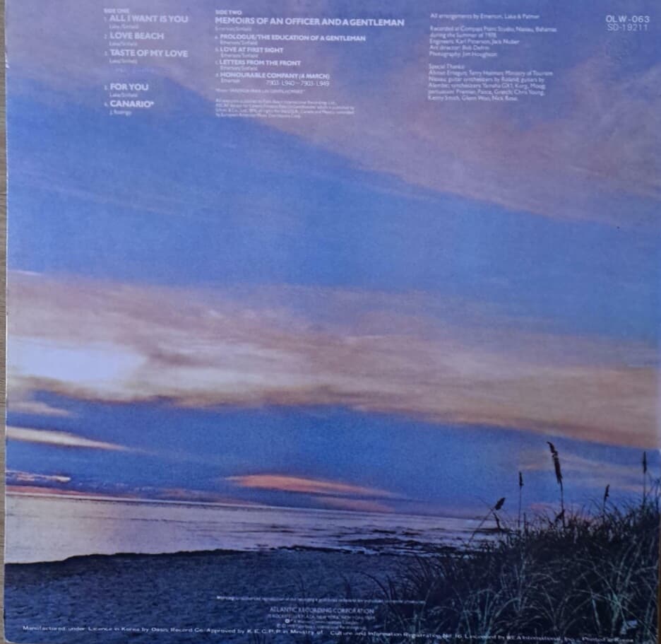 EMERSON LAKE & PALMER /LOVE BEACH--[LP]