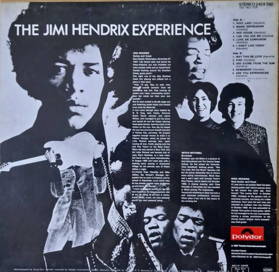 Jimi Hendrix Experience ? Are You Experienced --[LP]