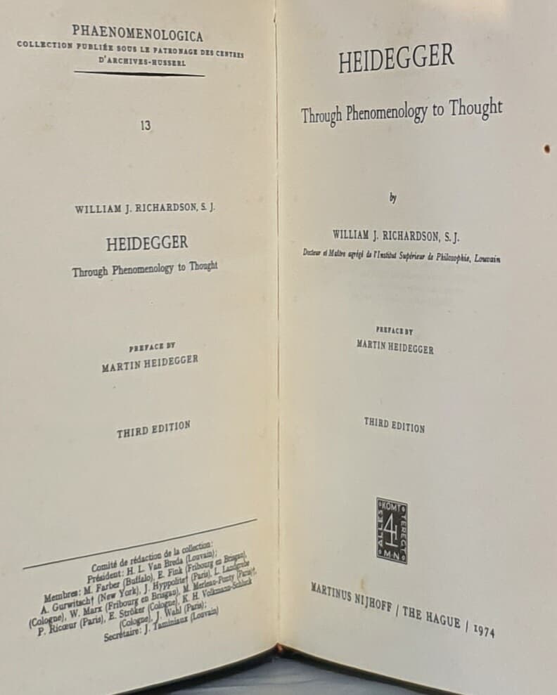 HEIDEGGER Through Phenomenology to thought - THIRD EDITION