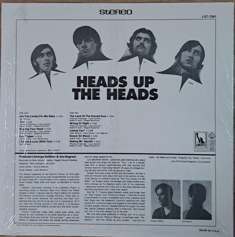 HEADS/Heads Up---[ LP]