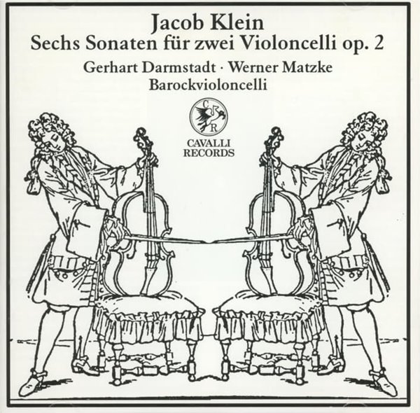 Klein : 6 Sonaten Fur Zwei Violoncelli Op.2(2대의 첼로를 위한 6개의 소나타 전곡) (독일발매)