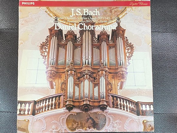 [LP] 다니엘 코르젬파 - Daniel Chorzempa - Bach 6 Schubler Chorales LP [홀랜드반]