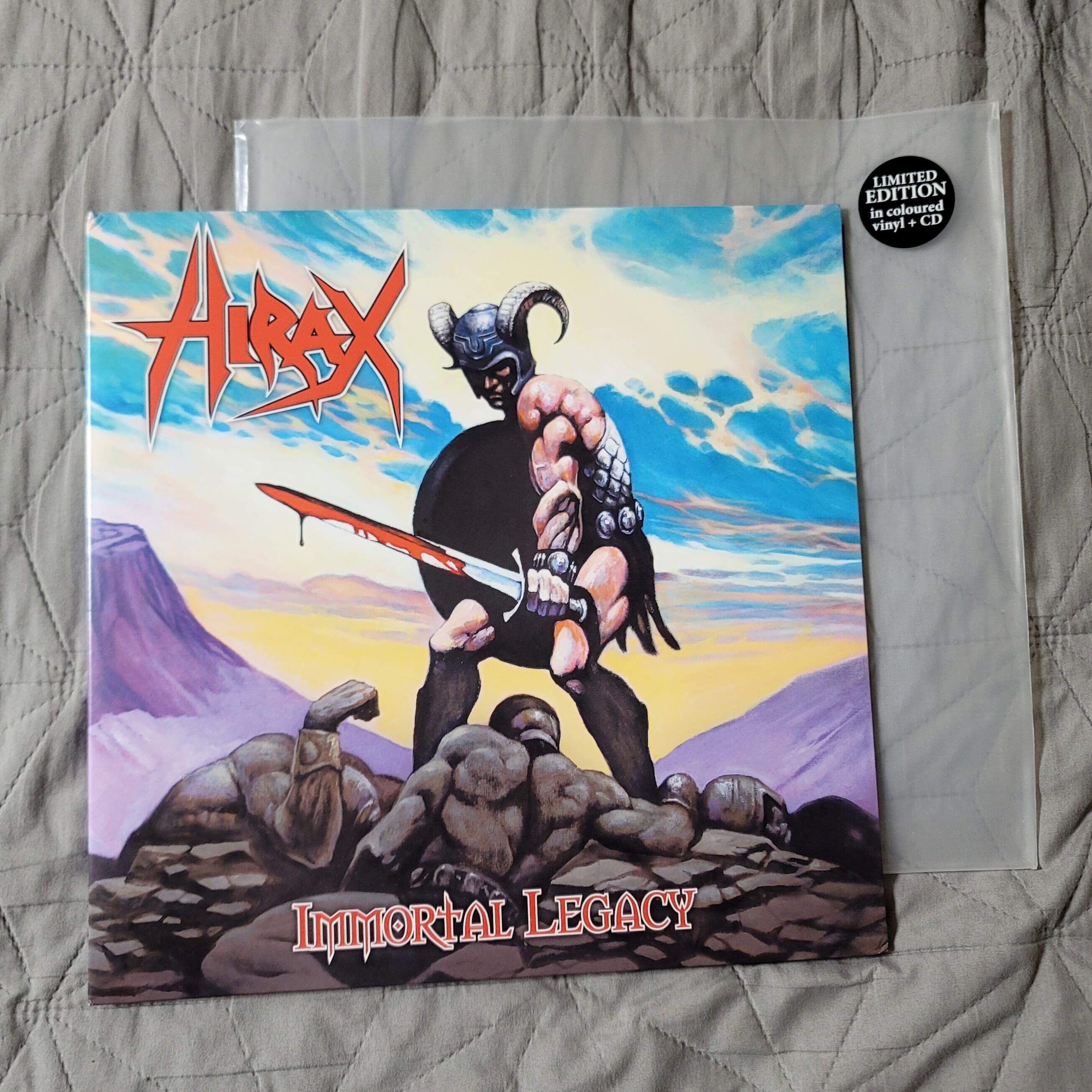 (미사용 컬러 바이닐+CD 한정반) Hirax - Immortal Legacy