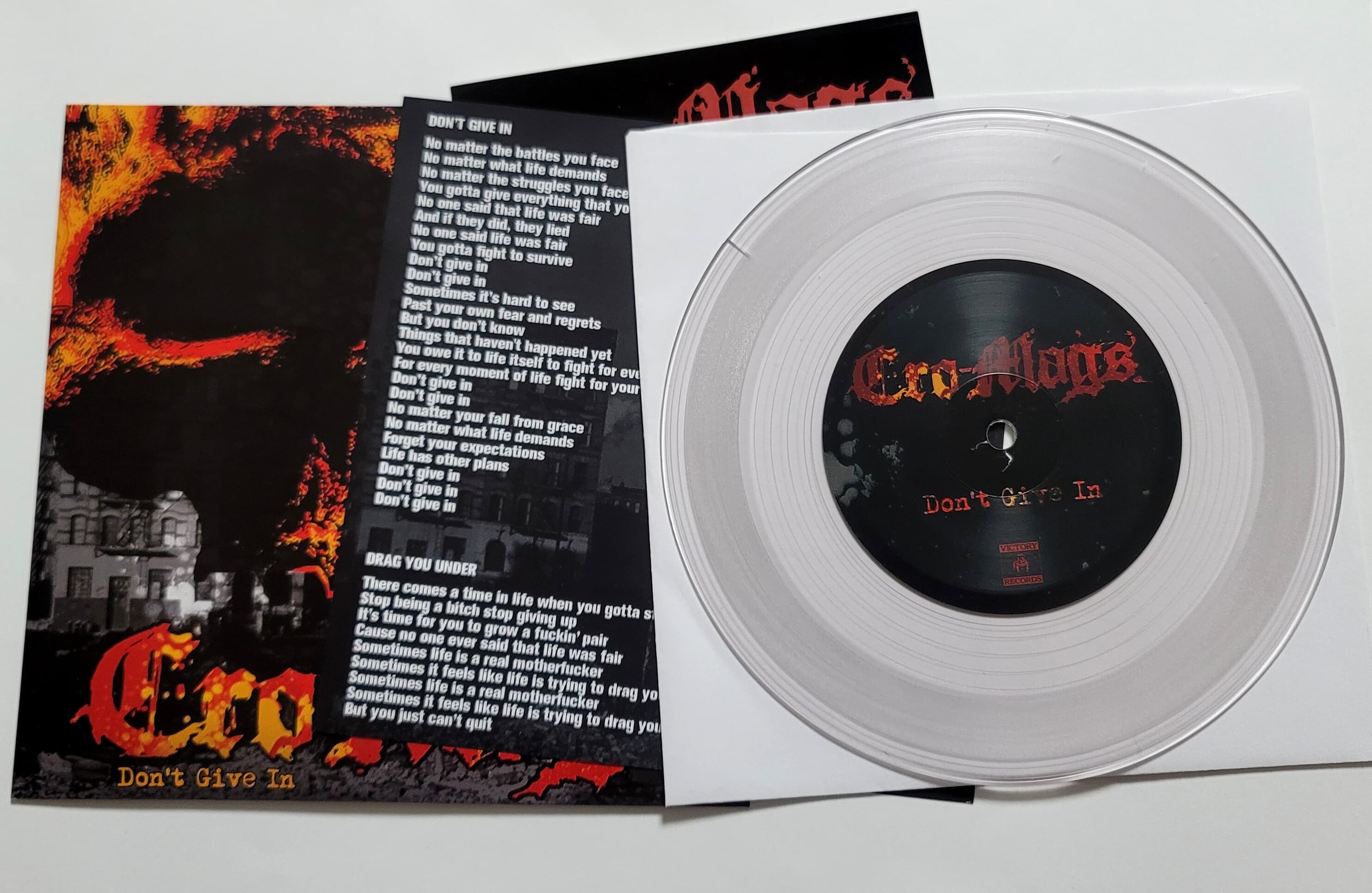 (미사용 7인치 컬러 바이닐 한정반) Cro-Mags ? Don`t Give In