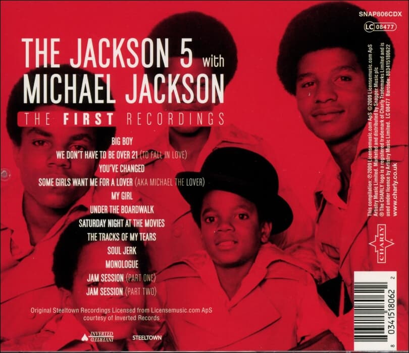 잭슨 파이브 (The Jackson 5) -  with Michael Jackson  The First Recordings (UK발매)