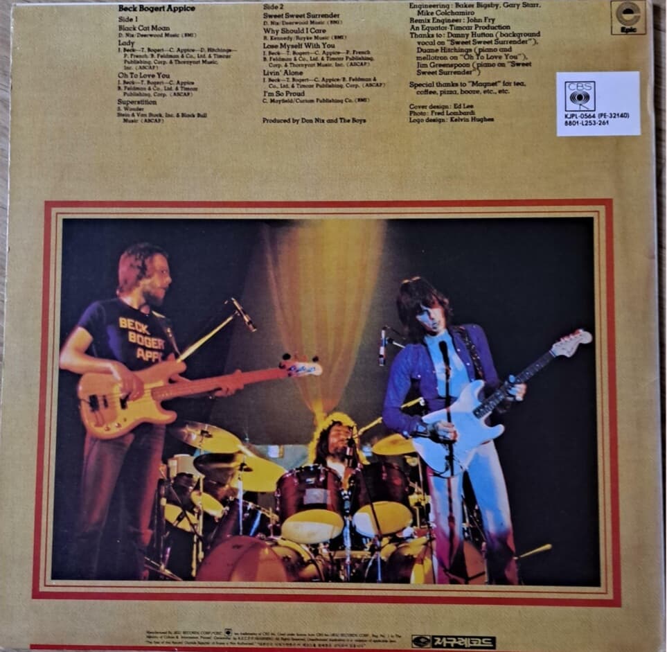 Beck, Bogert & Appice/Beck, Bogert & Appice----LP