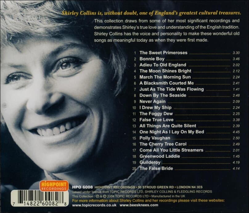 셜리 콜린스 (Shirley Collins) - The Classic Collection(UK발매)