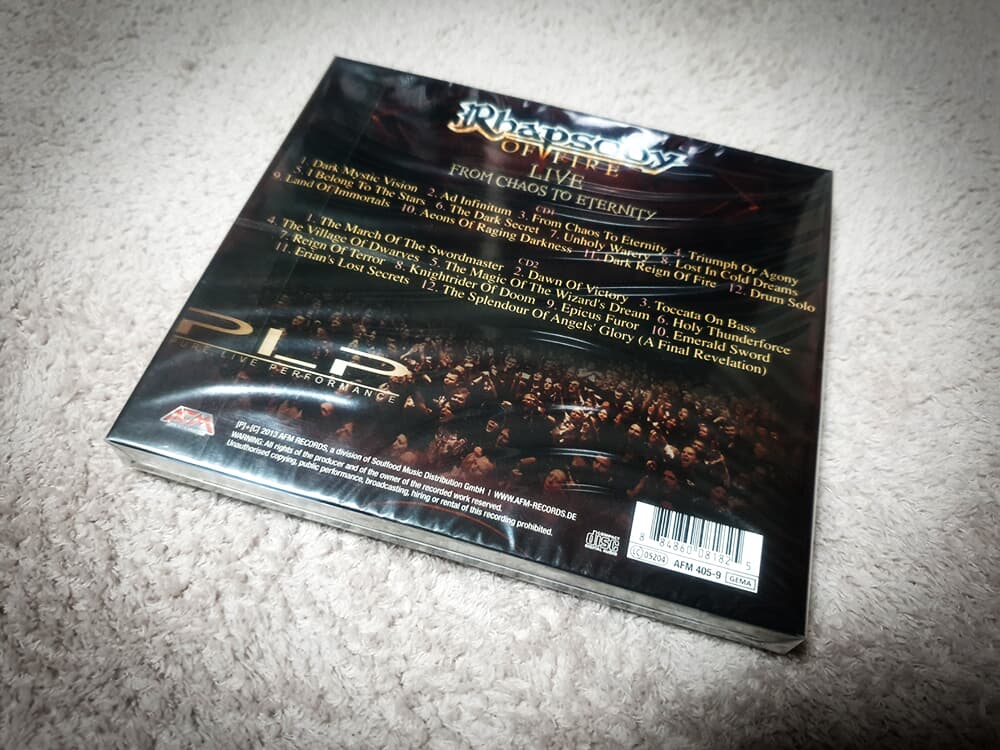 Rhapsody of Fire - Live - From Chaos to Eternity [2CD/수입반/미개봉신품]