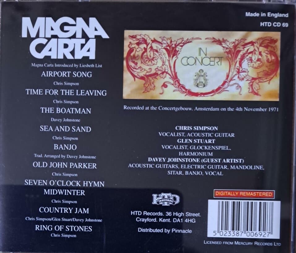 Magna Carta - In Concert [Digitally Remastered]