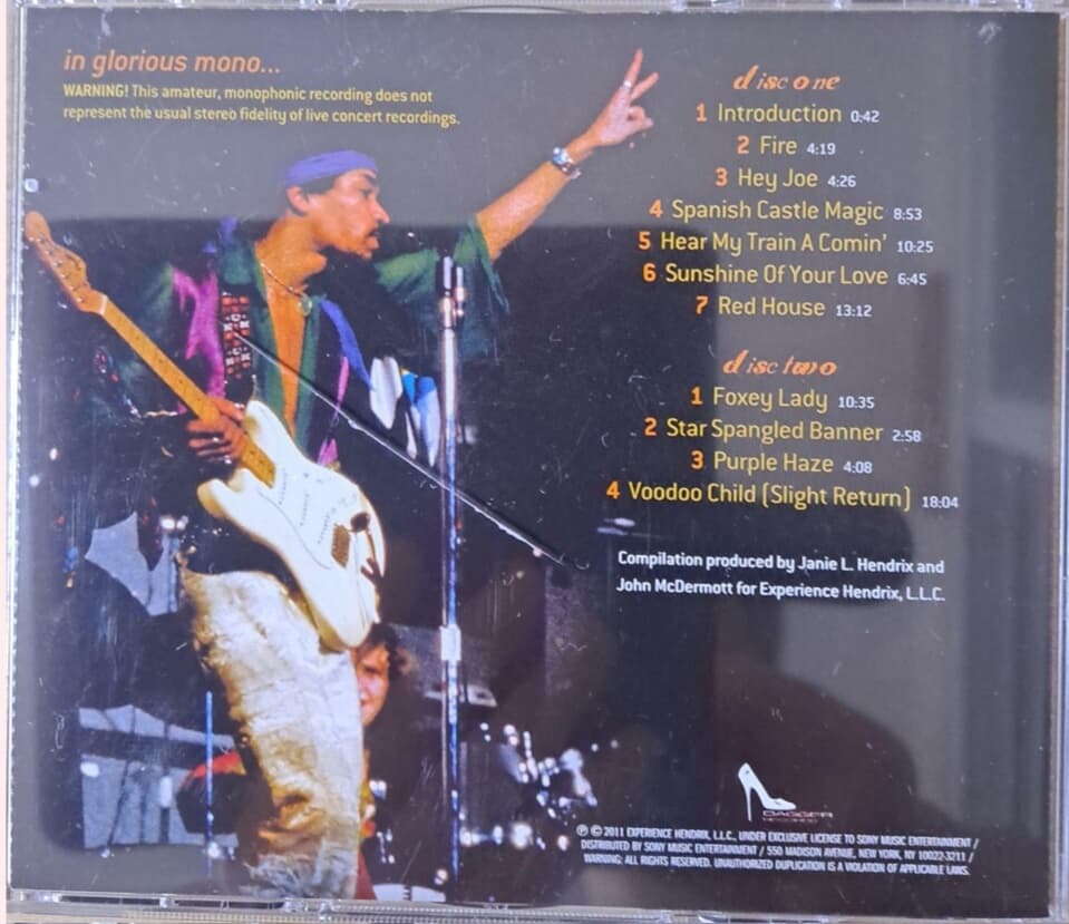 JIMI HENDRIX/LIVE AT THE OAKLAND COLISEUM [2cd]