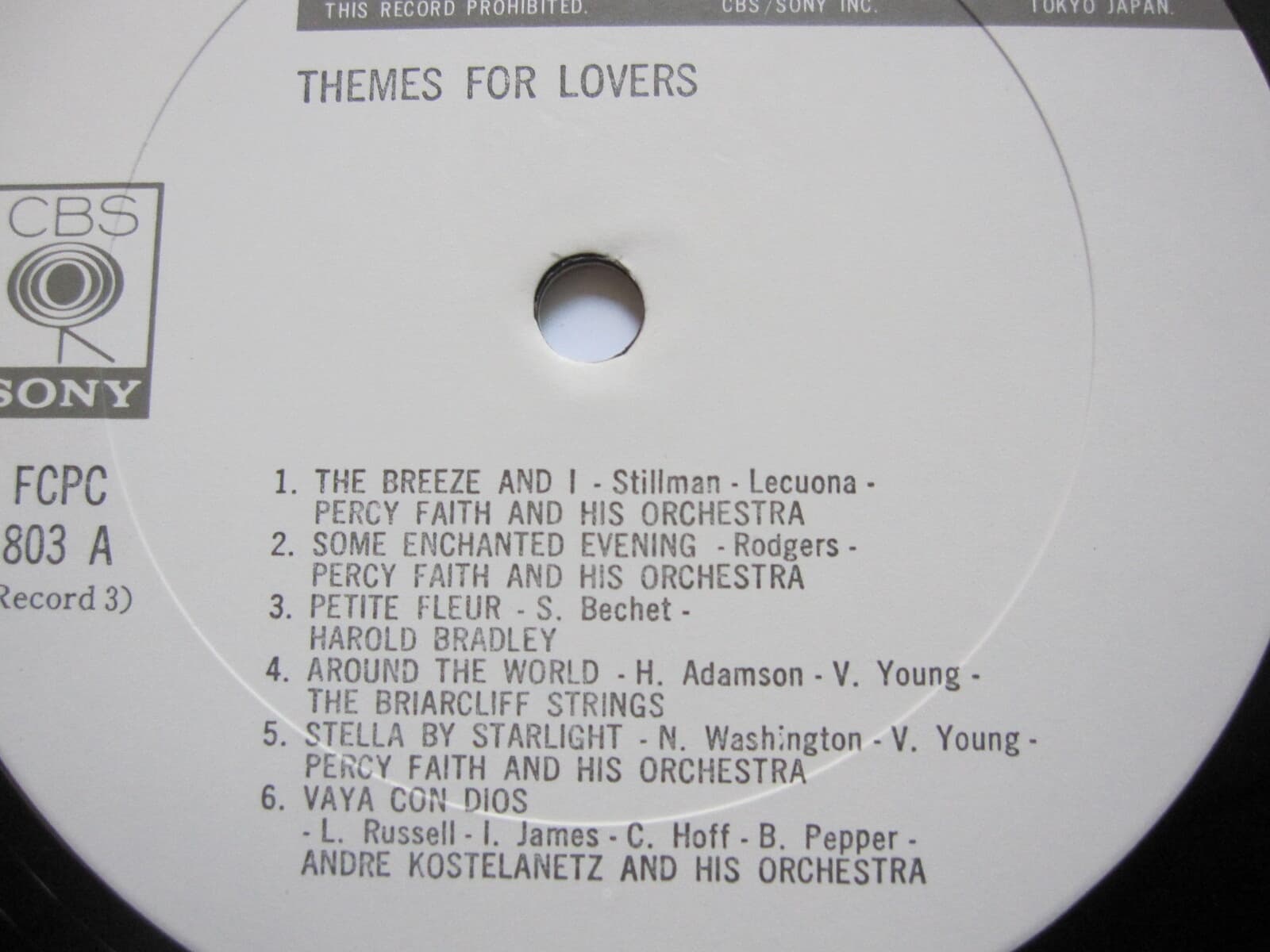 LP(수입) Themes For Lovers 2 - 퍼시 훼이스 / 카라벨리 / 해롤드 브레들리 외(GF 2LP)