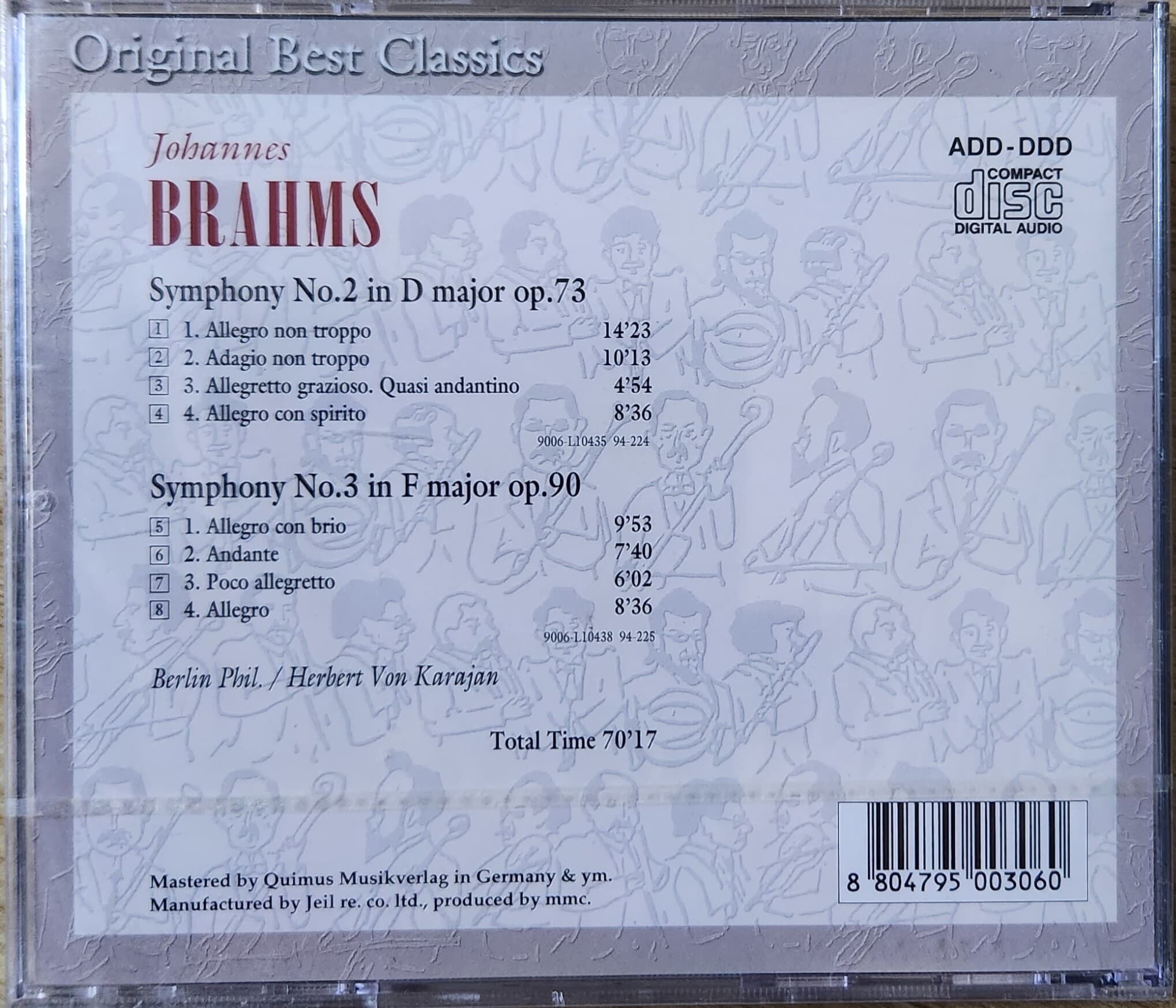 original best classics johannes brahms