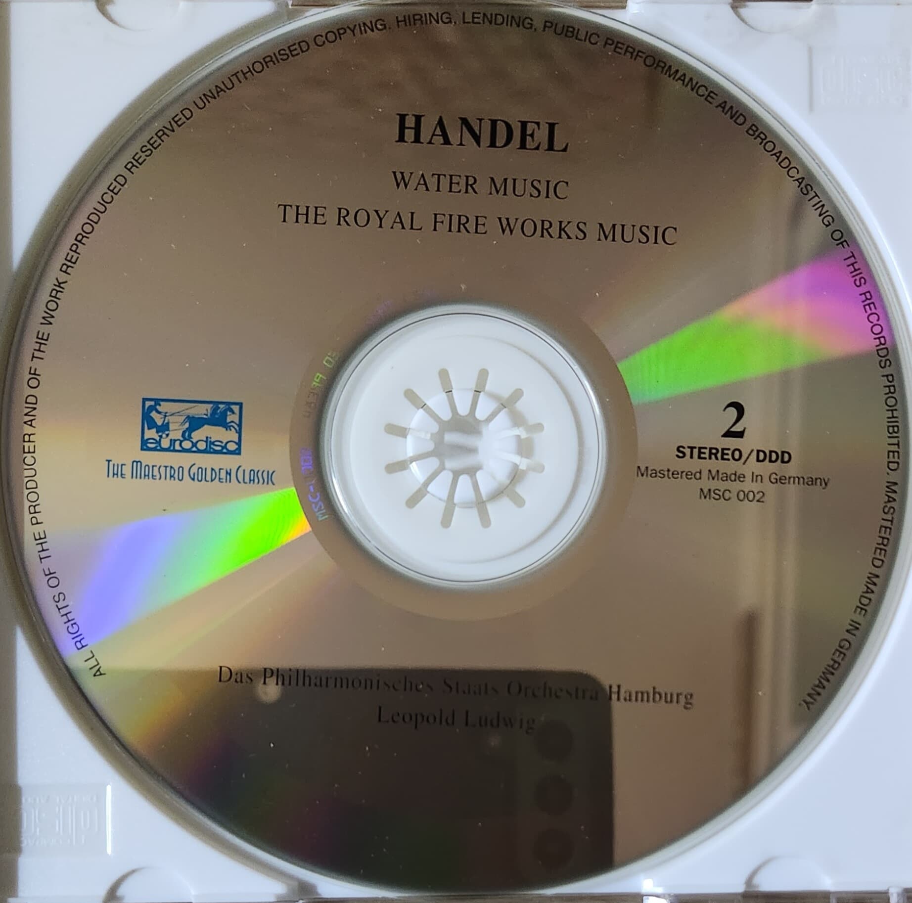 maestro golden classic vol.2 handel water music