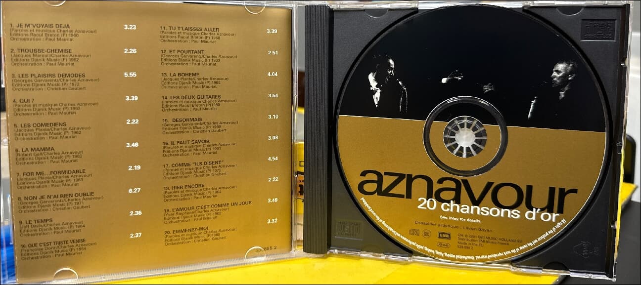 샤를르 아즈나부르 (Charles Aznavour) - 20 Chansons D'Or(EU발매)