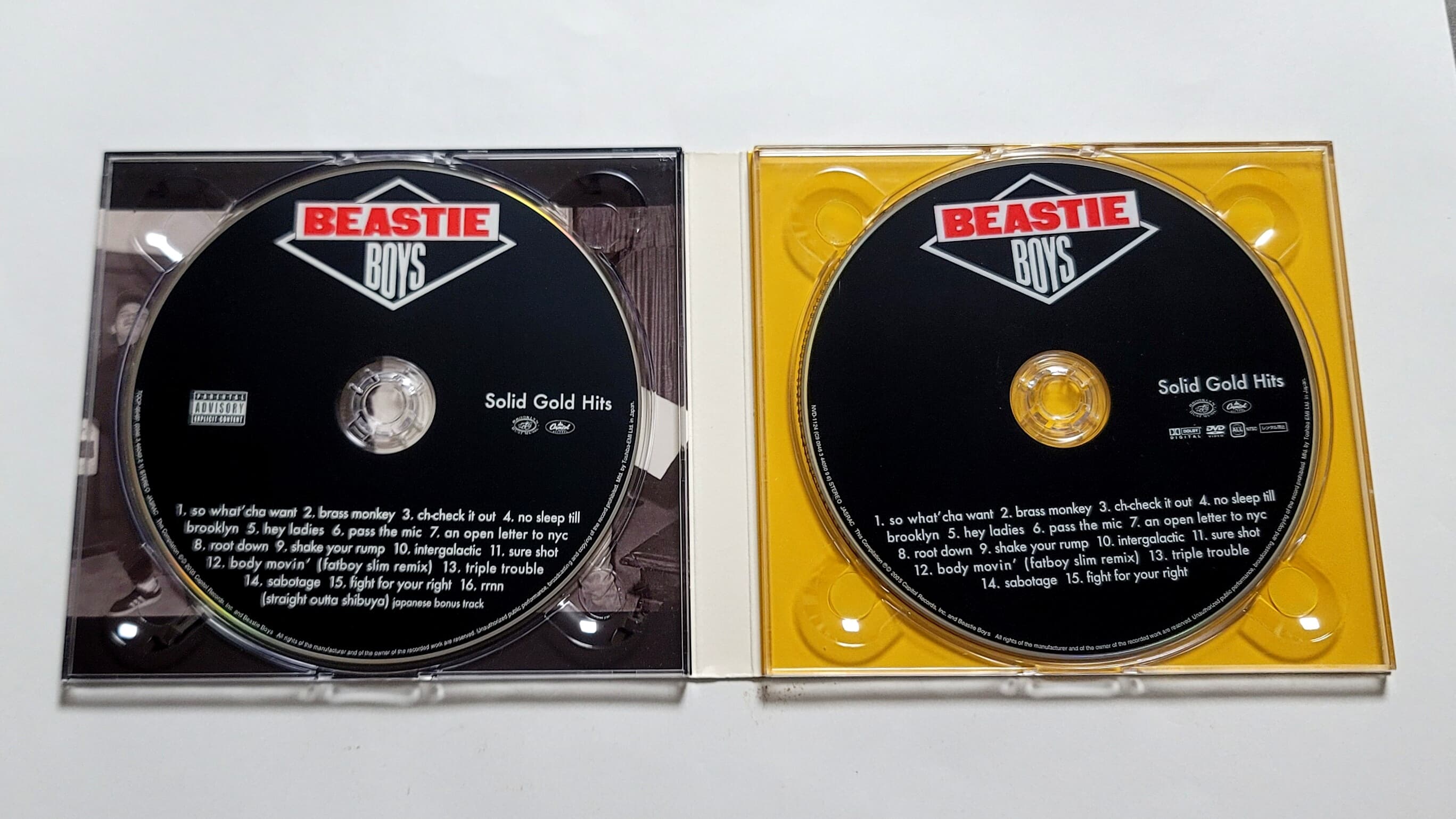 (일본반 CD+DVD, 스티커팩) The Beastie Boys - Solid Gold Hits