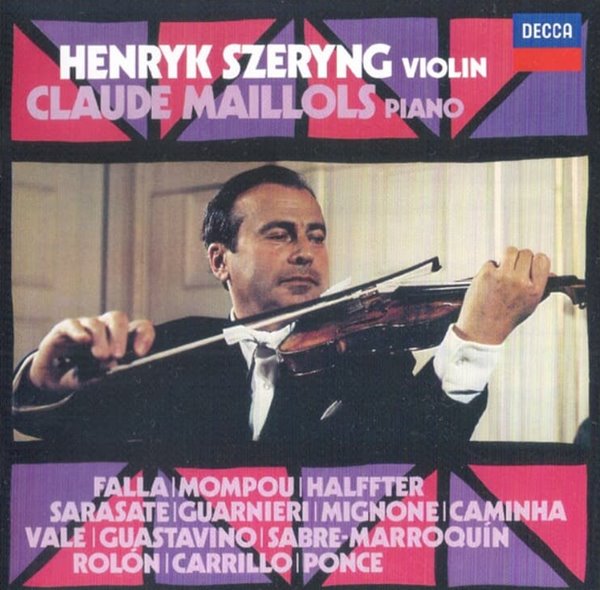 Henryk Szeryng(헨릭 셰링) Claude Maillols  - Recital Henryk Szeryng