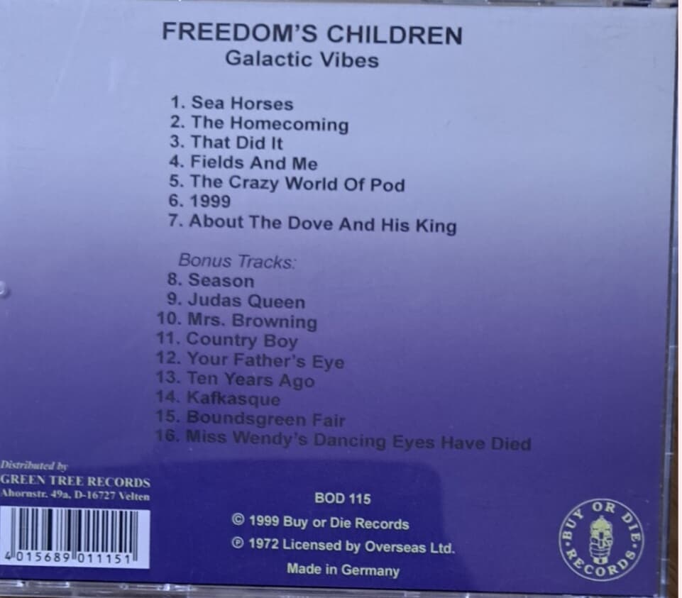 프리덤스 칠드런 (Freedom`s Children)/Galactic Vibes 9보너스트랙