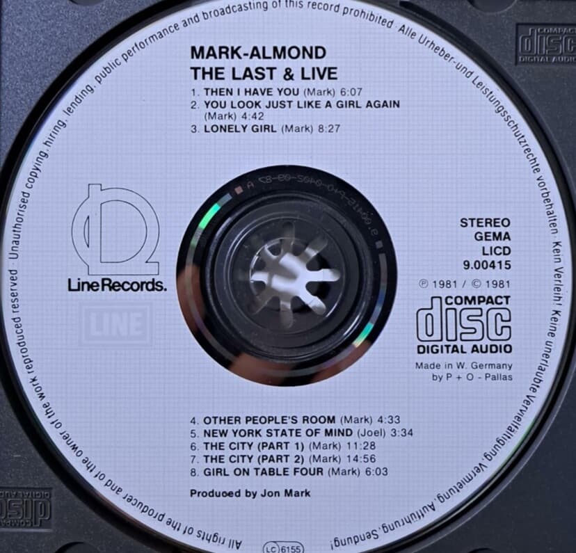 마크 아몬드 (Marc Almond) /the last&live