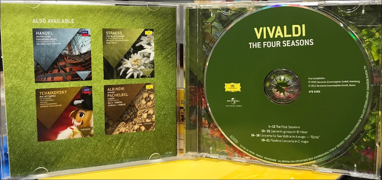 비발디 (Antonio Vivaldi) : The Four Seasons - 크레머 (Gidon Kremer), 아바도 (Claudio Abbado) (EU발매)