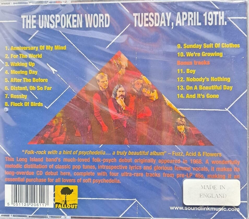 UNSPOKEN WORD/Tuesday, April 19