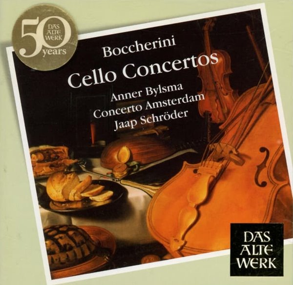 보케리니 (Luigi Boccherini) : 첼로 협주곡 4, 6, 7, 8번 - 빌스마 (Anner Bylsma)(EU발매)