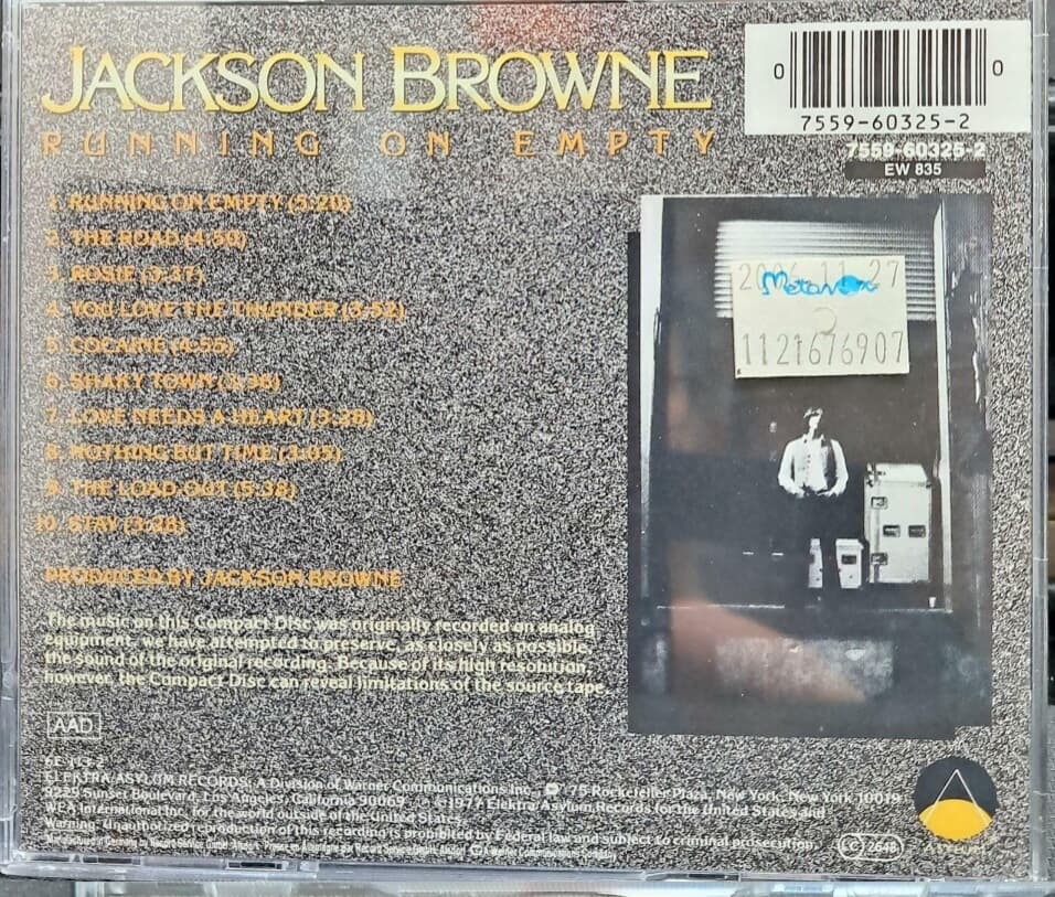 Jackson Browne /Running On Empty