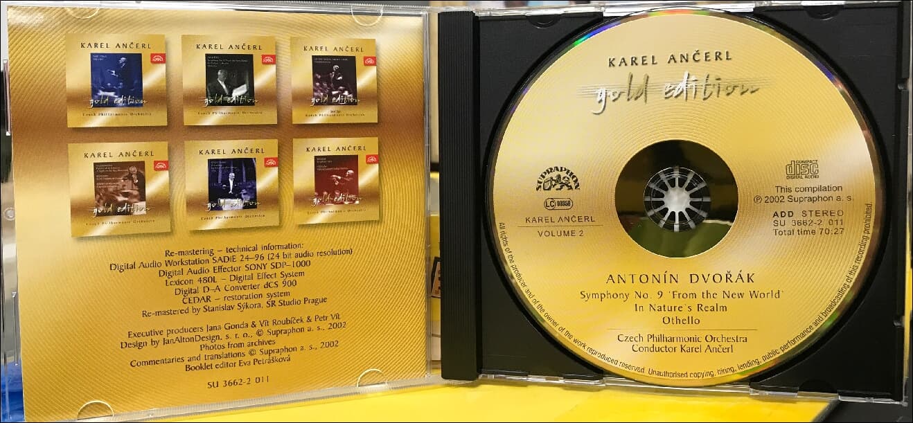 Dvorak : Symphony No. 9 "From The New World"- 안체를 (Karel Ancerl)(유럽발매) (gold cd)(24bit)