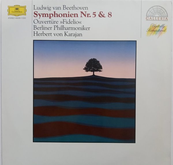 LP(수입) 베토벤: 교향곡 5, 8번, 피델리오 서곡 - 카라얀 / 베를린 필