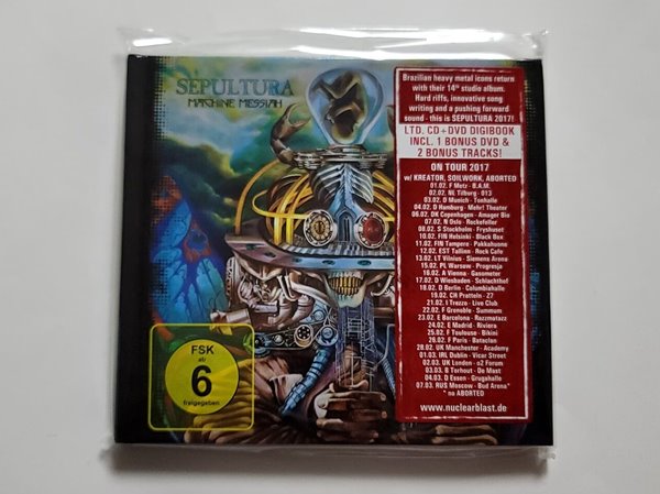 (수입 CD+DVD 초판 한정 디지북) Sepultura - Machine Messiah