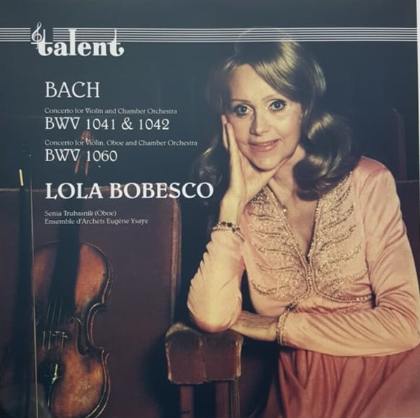 Bach : Bwv 1041 &amp; 1042 - 보베스코 (Lola Bobescu)(독일발매)