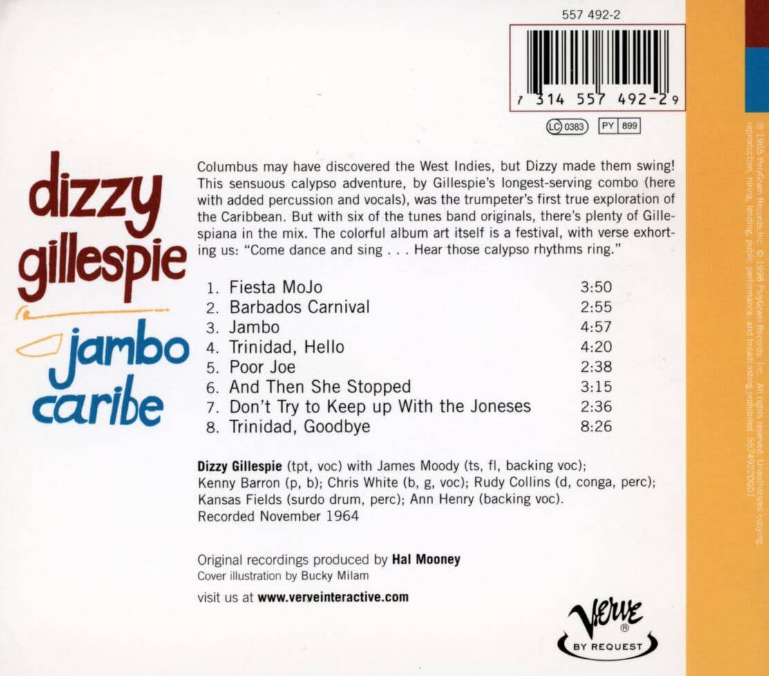 디지 길레스피 - Dizzy Gillespie - Jambo Caribe [디지팩] [U.S발매]