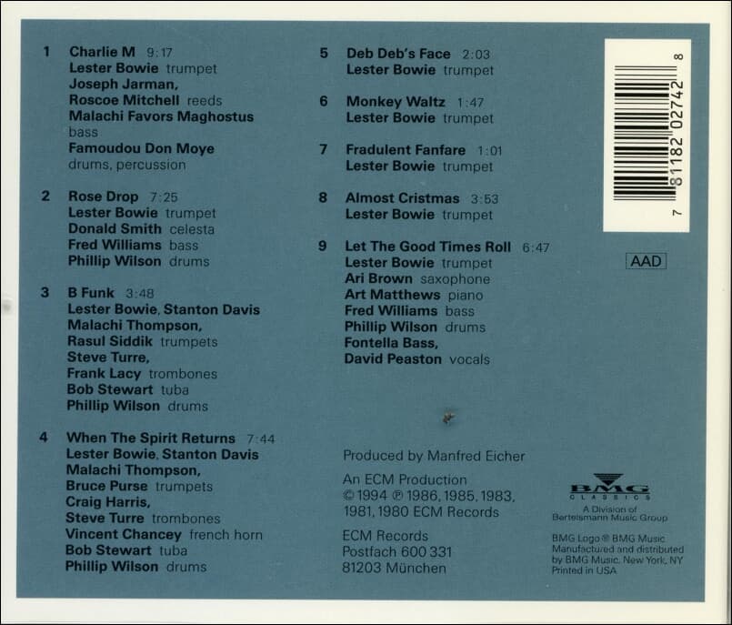레스터 보위 (Lester Bowie) - Works(US발매)