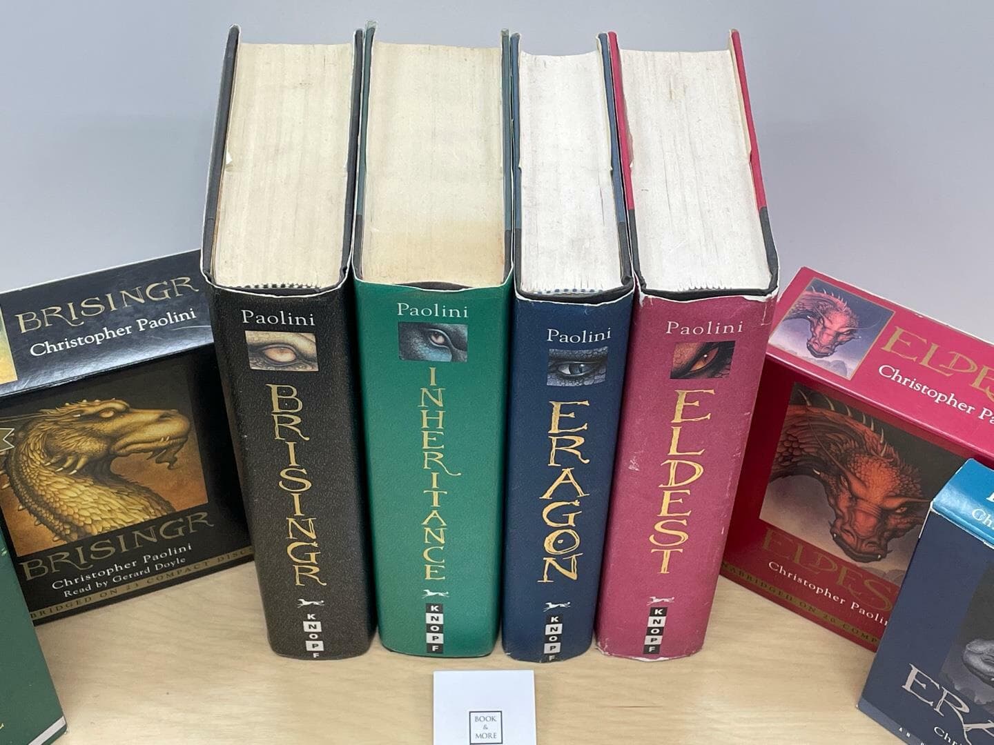 The Inheritance Cycle 4-Book Hard Cover Boxed Set +정품CD 81장 Full Set / 파올리니(Paolini) / 상태 :상