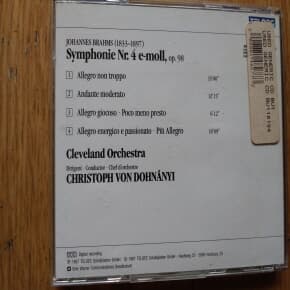 BRAHMS SYMPHONIE NR4 2000년제작