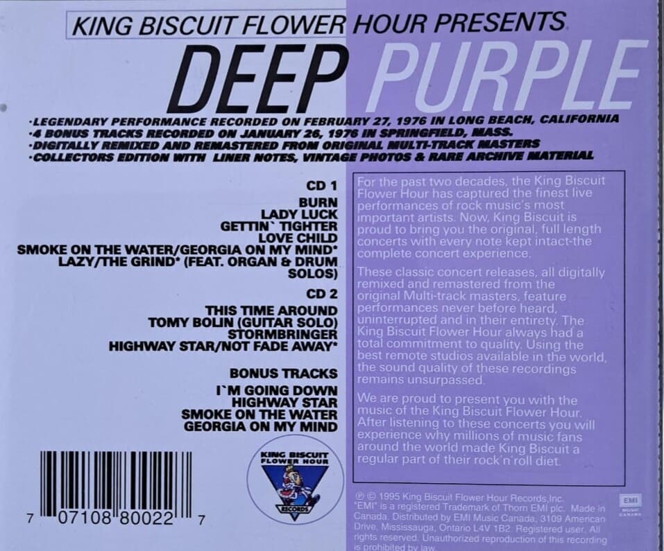 DEEP PURPLE /IN CONCERT 1976 2CD