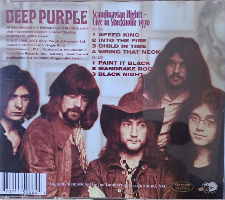 DEEP PURPLE/live in Stockholm1970 2cd